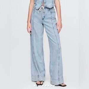 GAP Mid Rise UltraSoft Denim Baggy